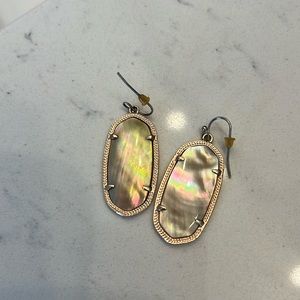 Brown rose gold Kendra Scott earrings